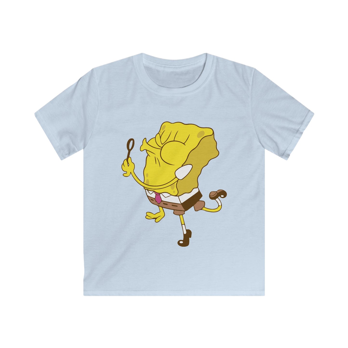 SpongeBob Kids Tee, Fun Graphic T-Shirt for Boys and Girls, Summer Gift, Cartoon Apparel, Playful Everyday Wear