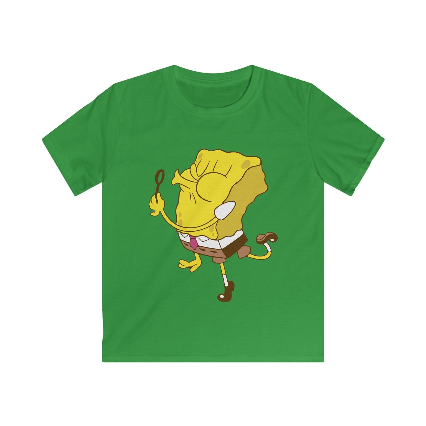 SpongeBob Kids Tee, Fun Graphic T-Shirt for Boys and Girls, Summer Gift, Cartoon Apparel, Playful Everyday Wear