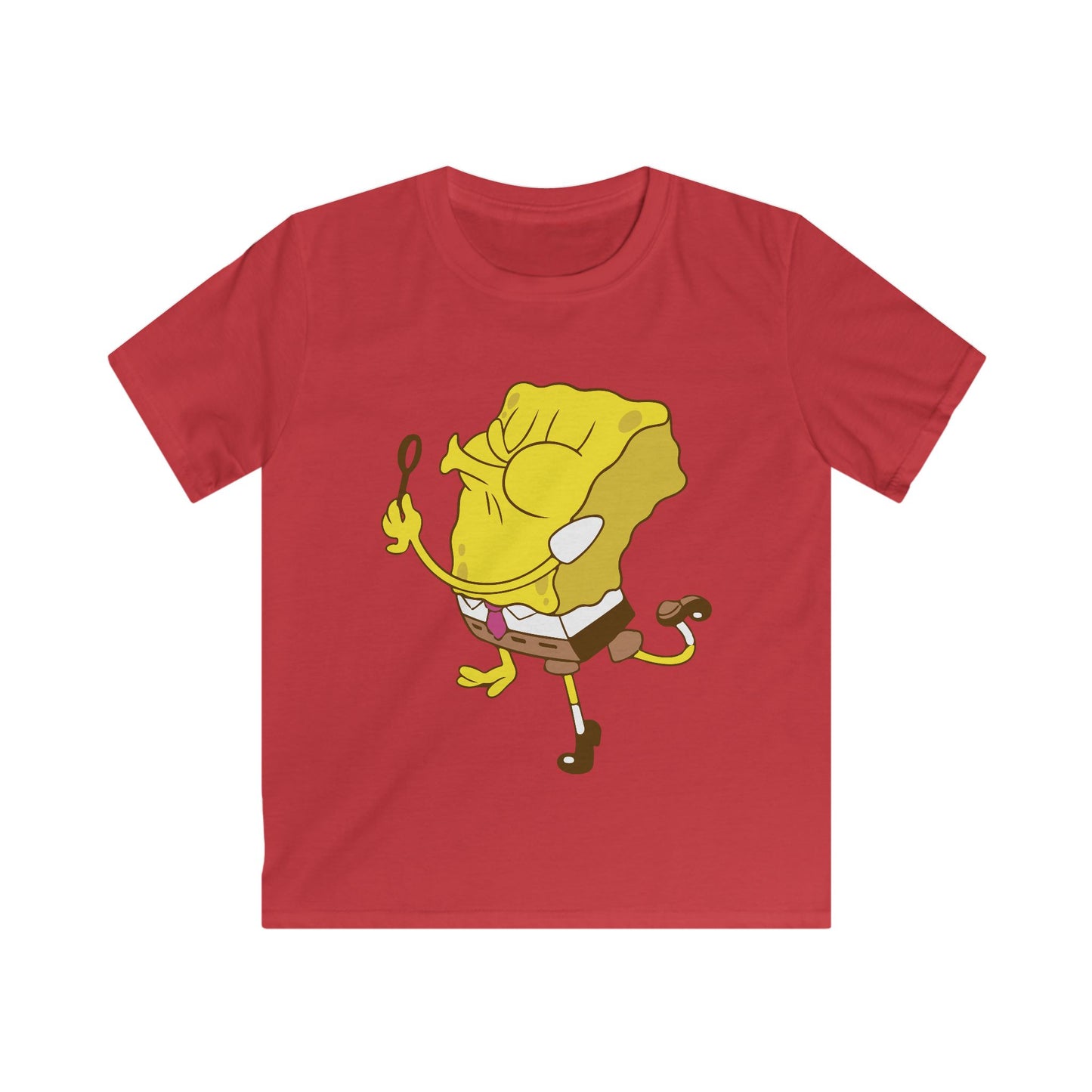 SpongeBob Kids Tee, Fun Graphic T-Shirt for Boys and Girls, Summer Gift, Cartoon Apparel, Playful Everyday Wear