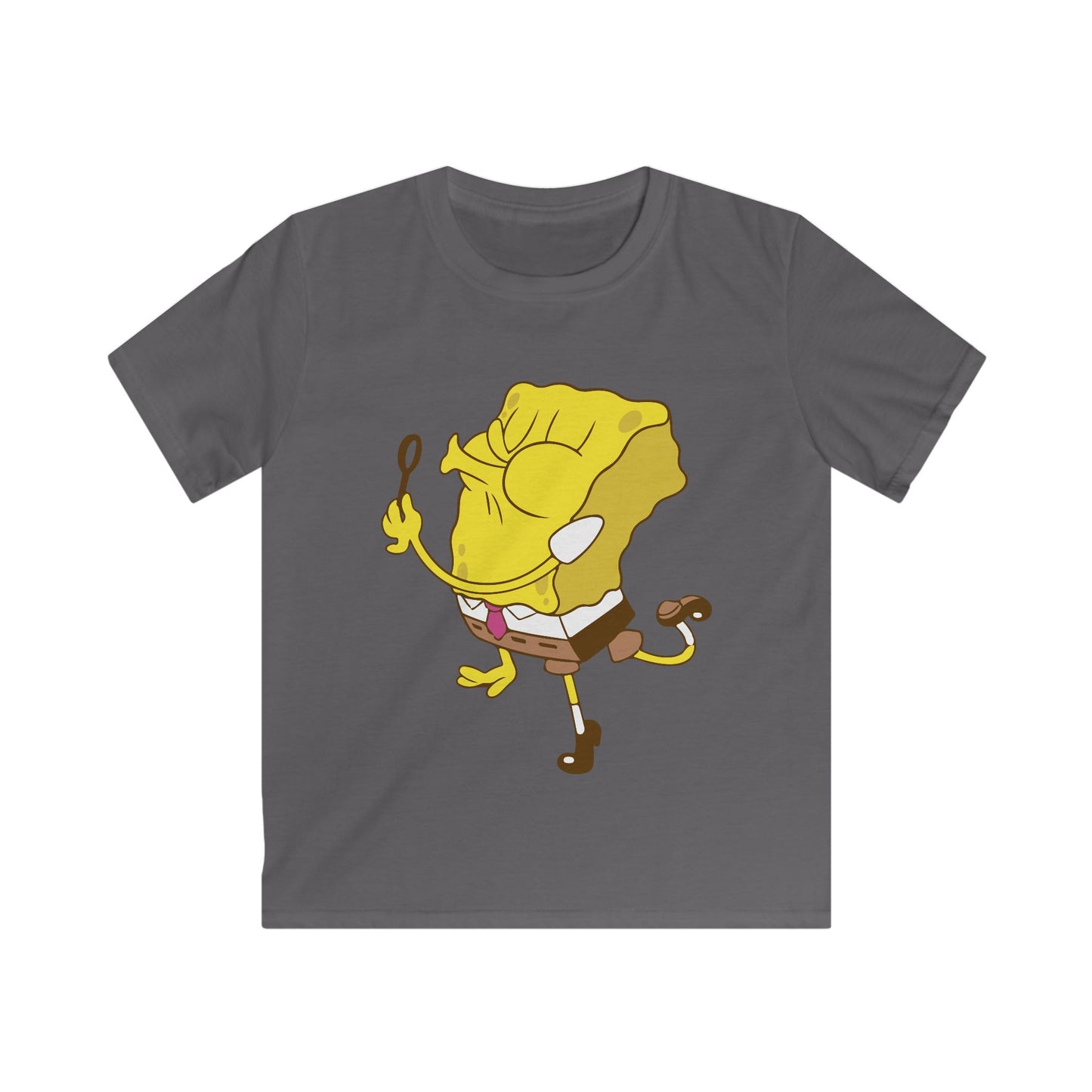 SpongeBob Kids Tee, Fun Graphic T-Shirt for Boys and Girls, Summer Gift, Cartoon Apparel, Playful Everyday Wear