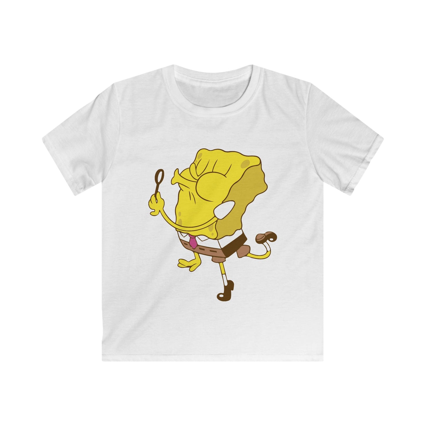 SpongeBob Kids Tee, Fun Graphic T-Shirt for Boys and Girls, Summer Gift, Cartoon Apparel, Playful Everyday Wear