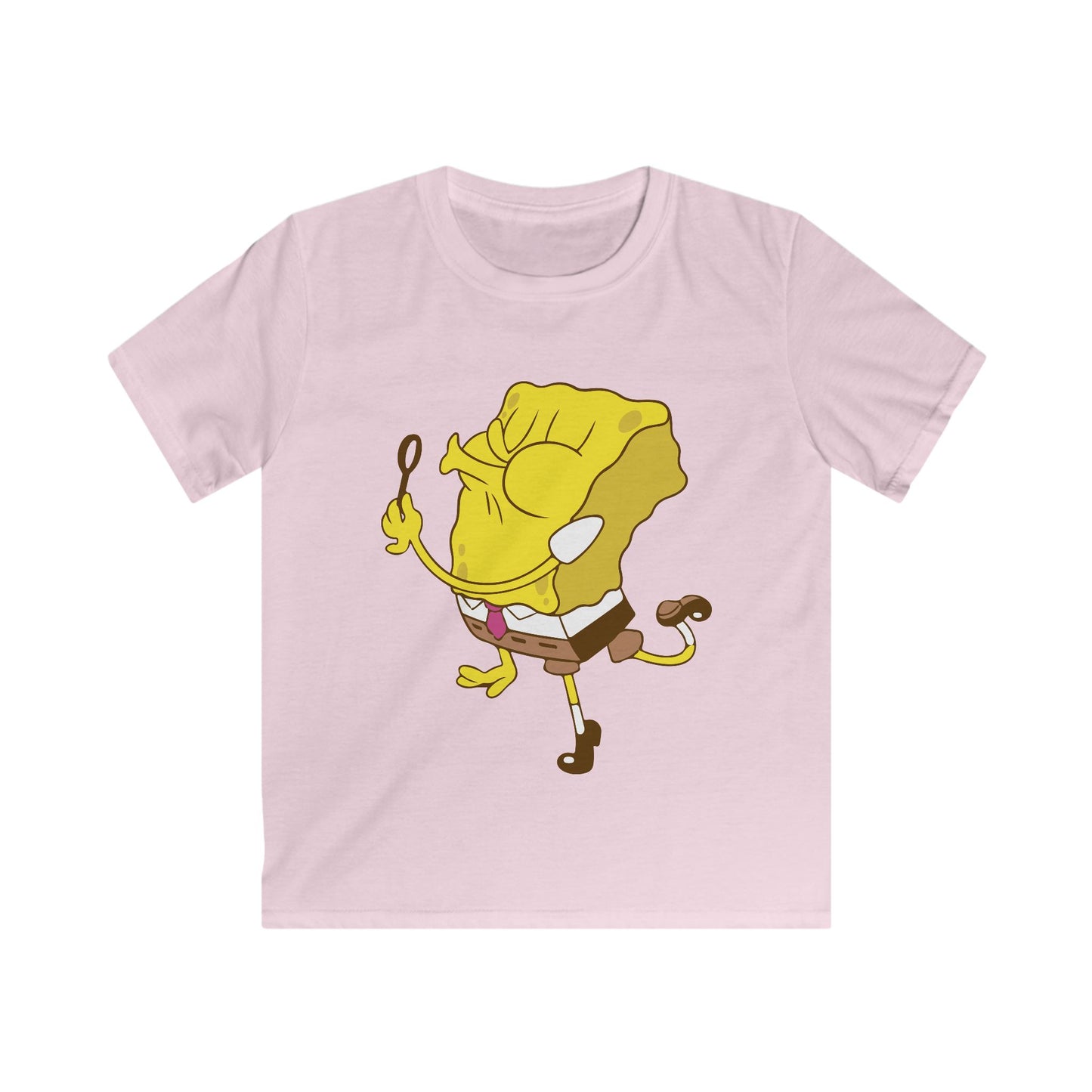 SpongeBob Kids Tee, Fun Graphic T-Shirt for Boys and Girls, Summer Gift, Cartoon Apparel, Playful Everyday Wear