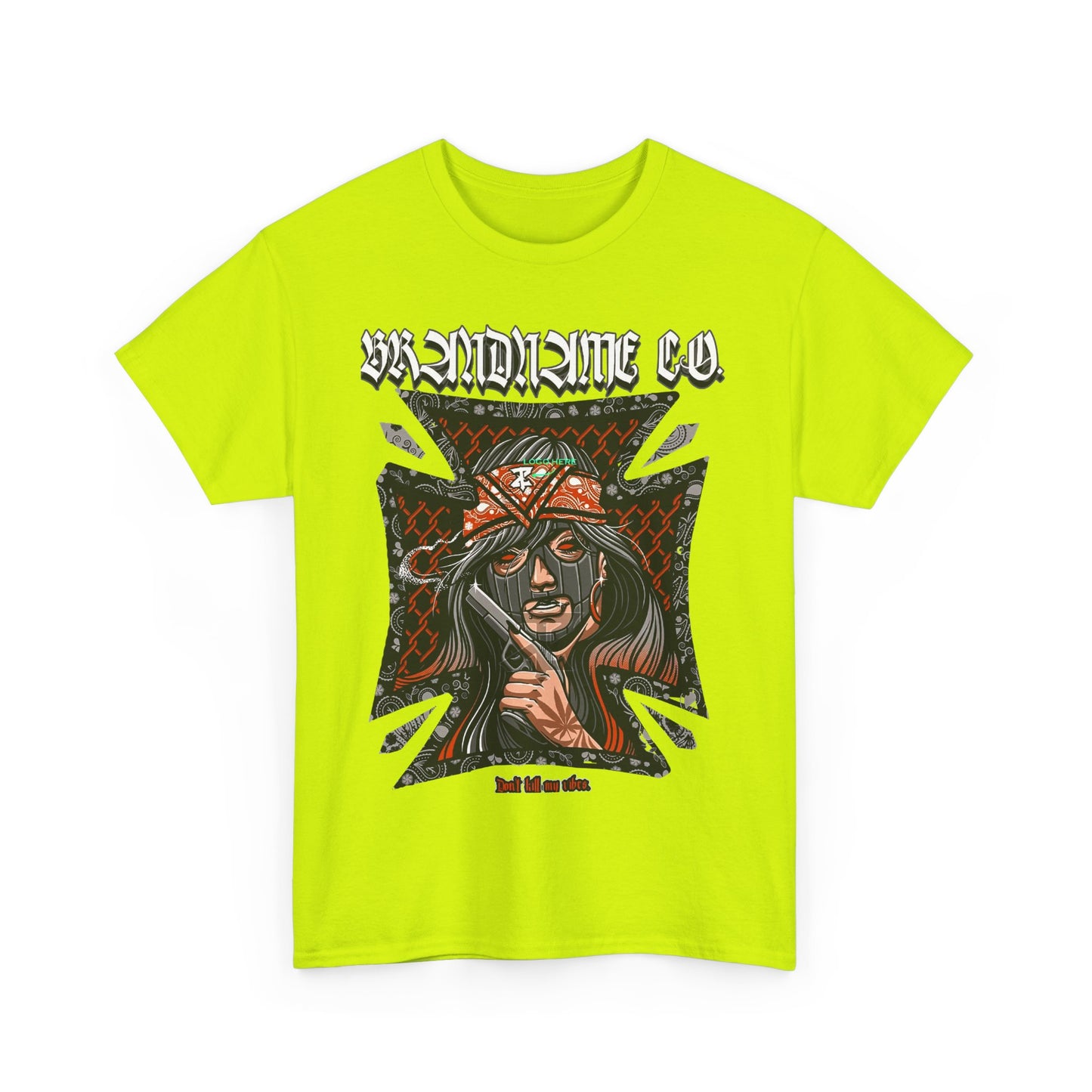 Bold Graphic Unisex Heavy Cotton Tee - Unique Streetwear Style