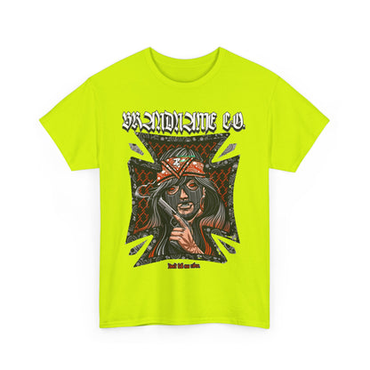 Bold Graphic Unisex Heavy Cotton Tee - Unique Streetwear Style