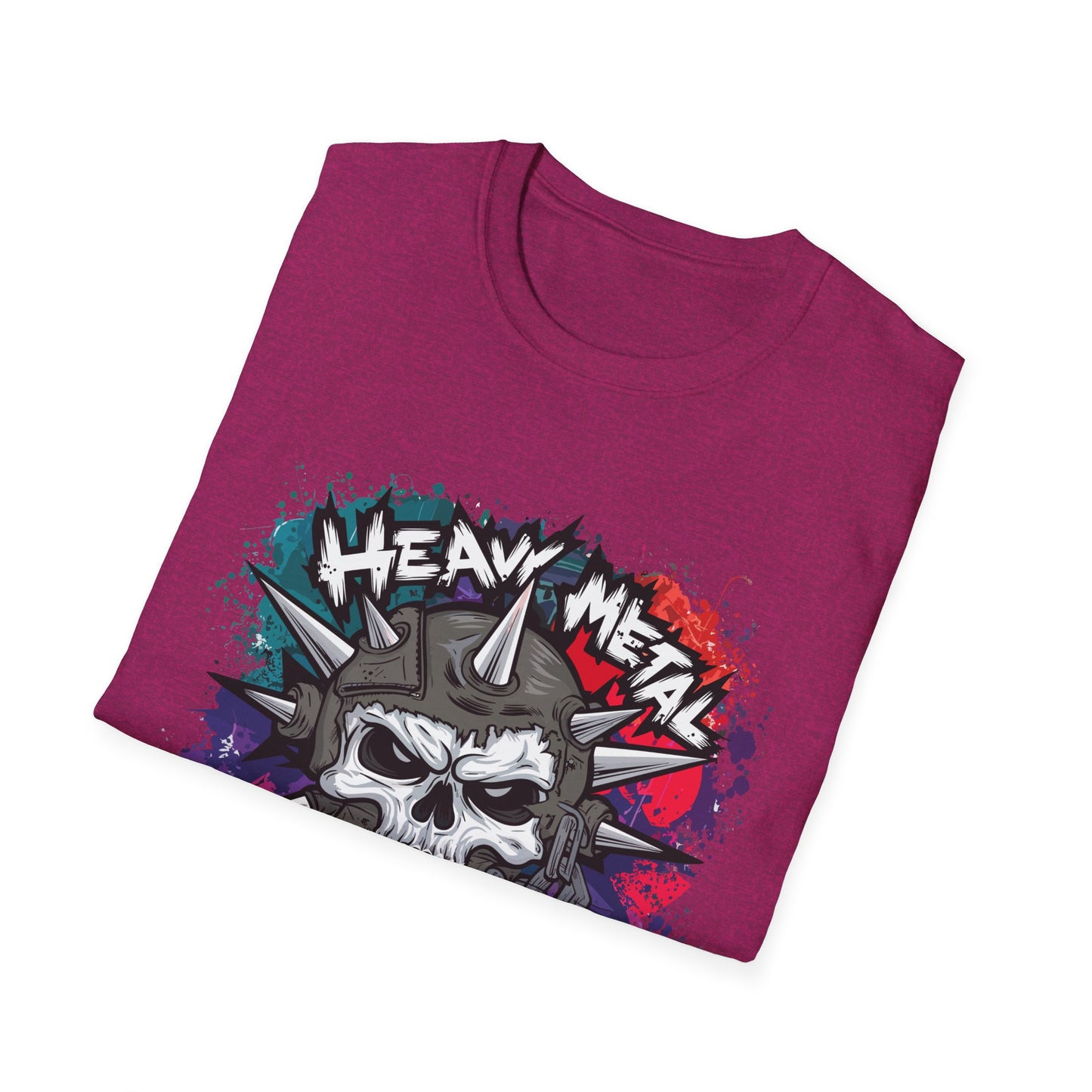 Heavy Metal Kingz Unisex Softstyle T-Shirt, Rock Music Tee, Gift for Metalheads, Concert Apparel, Edgy Graphic Shirt