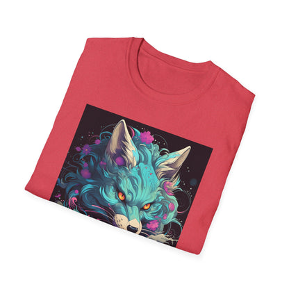 Mystical Wolf T-Shirt | Unisex Softstyle Tee, Fantasy Apparel, Gift for Nature Lovers, Unique Statement Shirt, Casual Fashion
