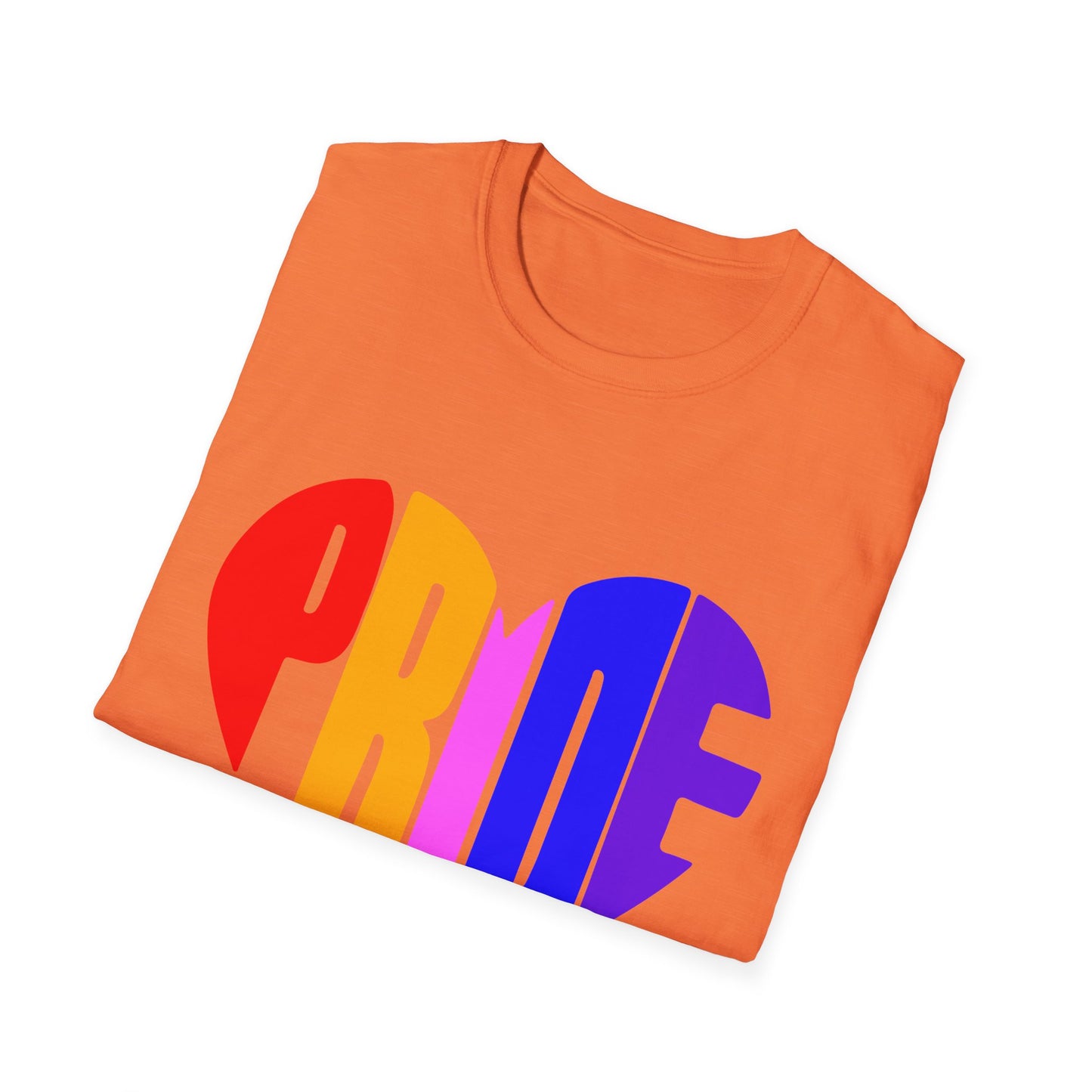 Pride Heart T-Shirt, LGBTQ Apparel, Unisex T-Shirt, Softstyle Tee, Gay Pride Shirt, Celebration Wear, Rainbow Love Tee
