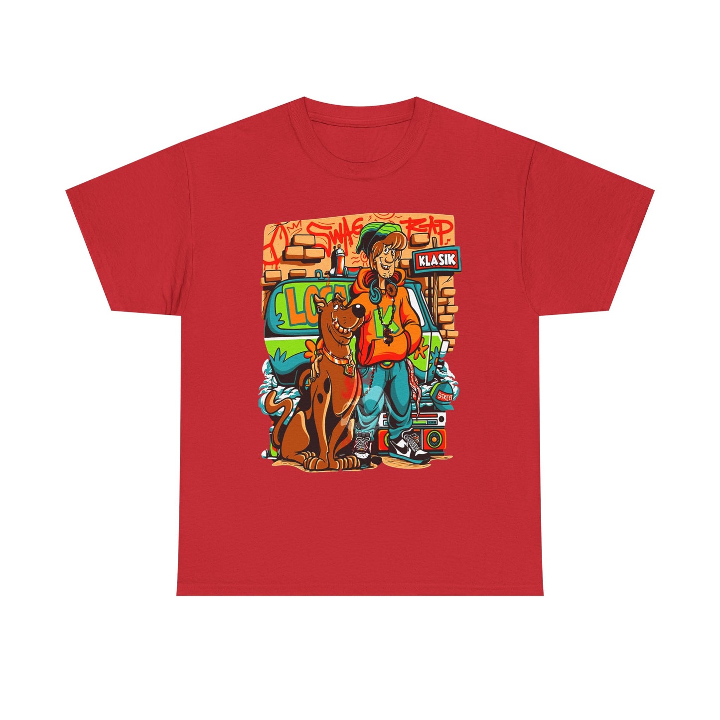 Retro Scooby-Doo Unisex Heavy Cotton Tee - Vintage Cartoon Print