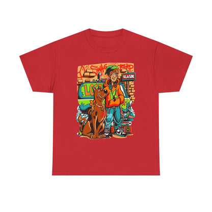 Retro Scooby-Doo Unisex Heavy Cotton Tee - Vintage Cartoon Print