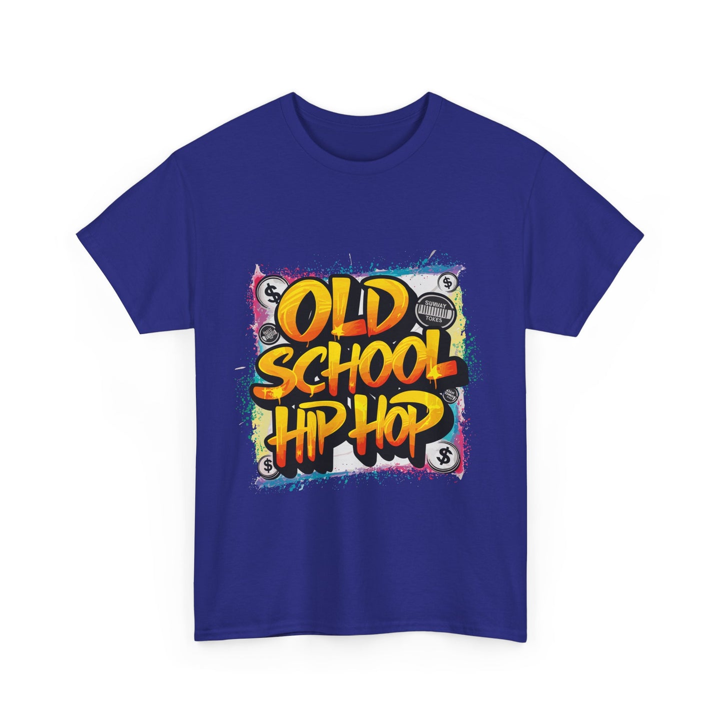 Old School Hip Hop Unisex Heavy Cotton Tee, Retro Streetwear Shirt, Gift for Music Lovers, Vintage Hip Hop Apparel, Cool Graphic Tee