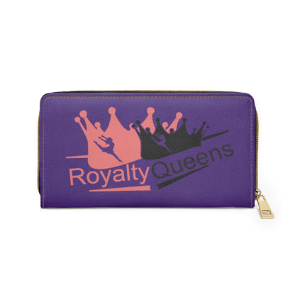 Royalty Queens Zipper Wallet - Stylish Purple Wallet for Confident Women