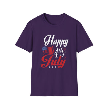 Patriotic 4th of July Unisex Softstyle T-Shirt, Independence Day Tee, Festival Shirt, Summer Celebrations, BBQ Outfit