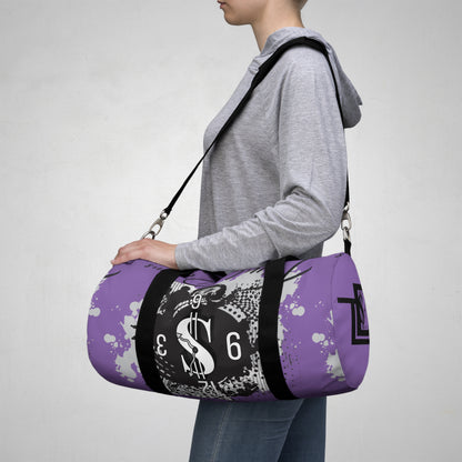 Stylish Purple Duffel Bag, Gym Bag, Overnight Bag, Weekender Bag, Travel Bag, Motivational Gift