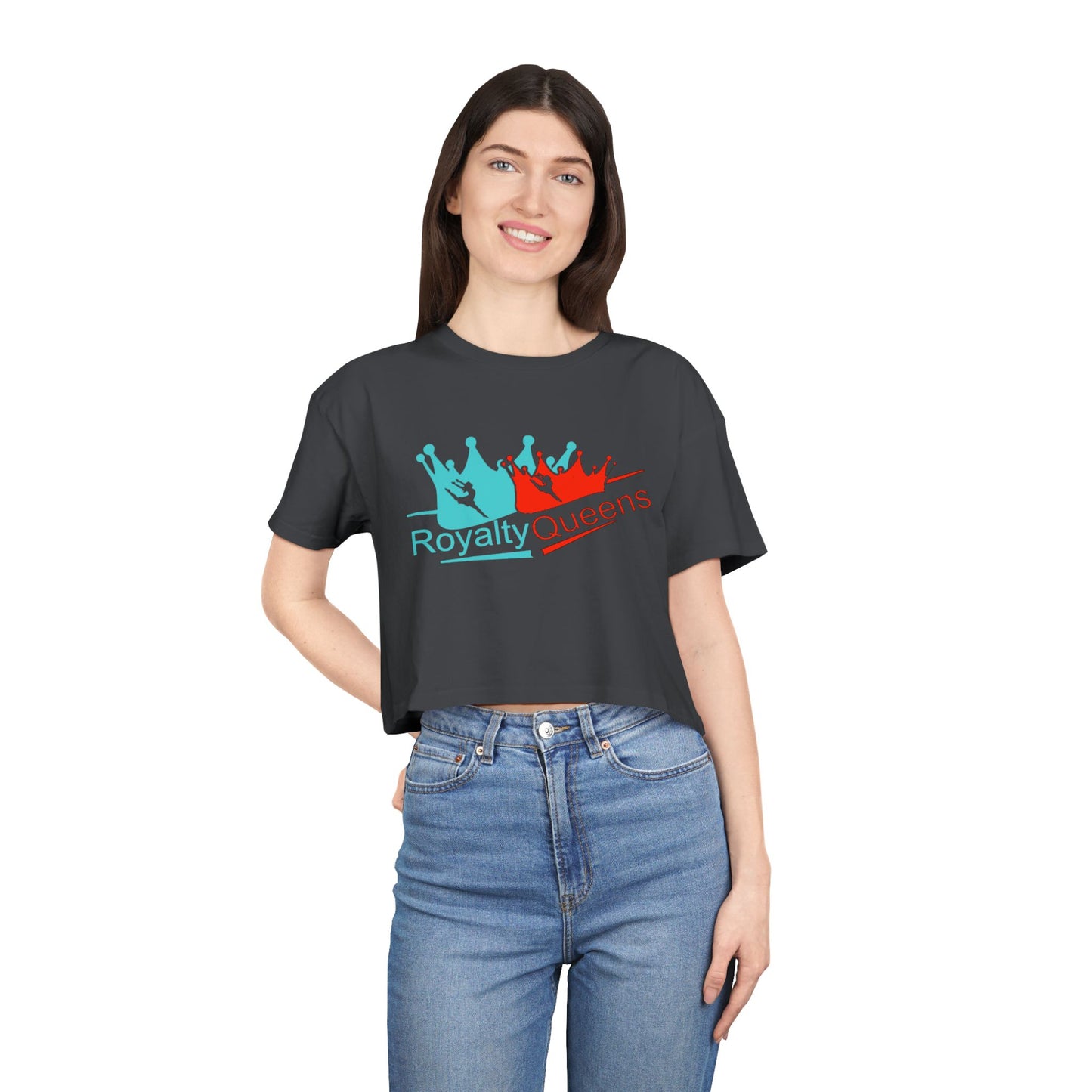 Royalty Queens Women's Crop Tee - Stylish Summer Top, Perfect Gift for Birthdays, Group Events, or Casual Outings