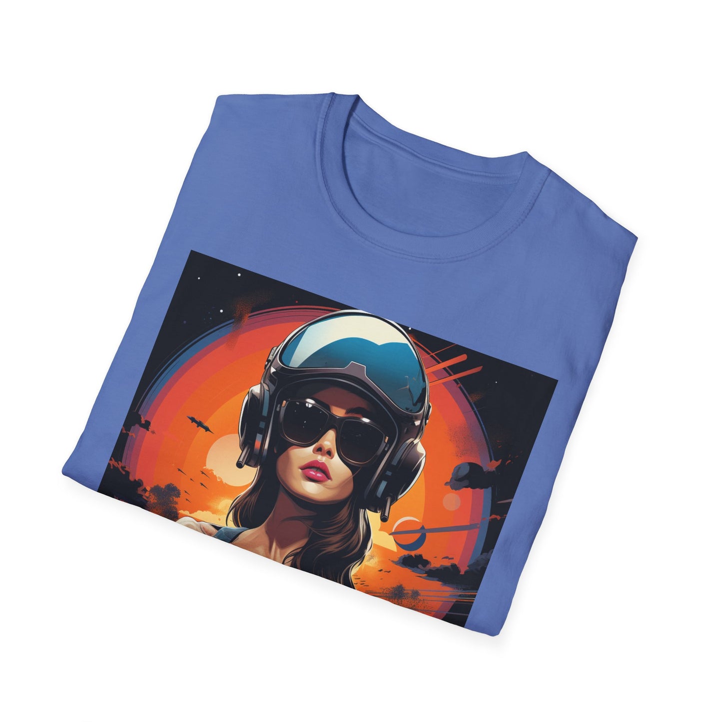 Cosmic Adventure Unisex Softstyle T-Shirt - Retro Space Graphic Tee