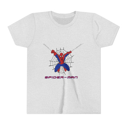 Spider-Man Youth Short Sleeve Tee - Fun Graphic Tee for Kids, Superhero Shirt, Birthday Gift, Comic Theme Apparel, Playtime Wear