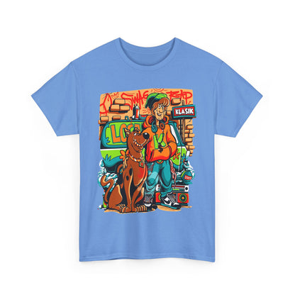 Retro Scooby-Doo Unisex Heavy Cotton Tee - Vintage Cartoon Print