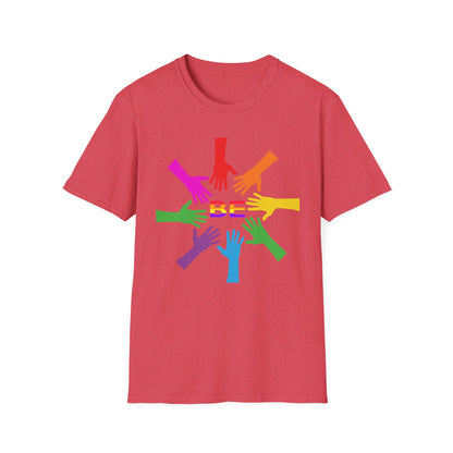 Rainbow Hands Unisex T-Shirt | Be Yourself, Inclusive Apparel, Pride Clothing, Gift for Friends, LGBTQ+ Pride