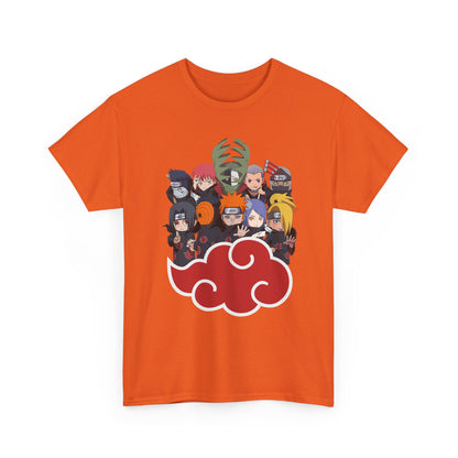 Anime-Inspired Unisex Heavy Cotton Tee - Naruto Characters Design