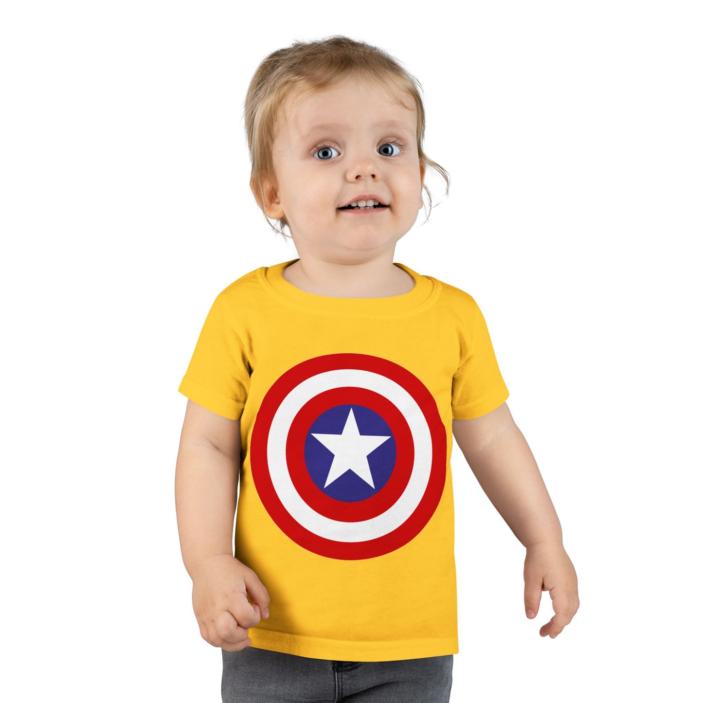 Captain Shield Toddler T-shirt, Kids Superhero Shirt, Birthday Outfit, Gift for Boys, Marvel Inspired Apparel
