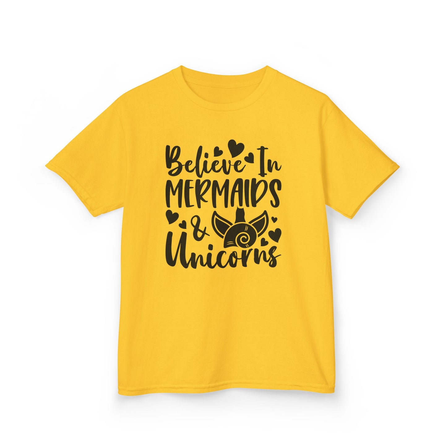 Kids Heavy Cotton™ Tee - Believe in Mermaids & Unicorns T-Shirt