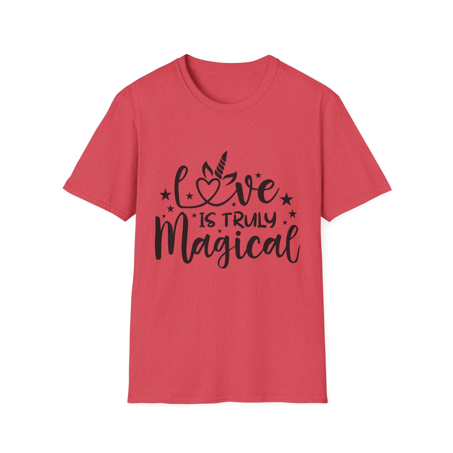 Love is Truly Magical Unisex Softstyle T-Shirt - Cute Gift for Couples and Celebrations