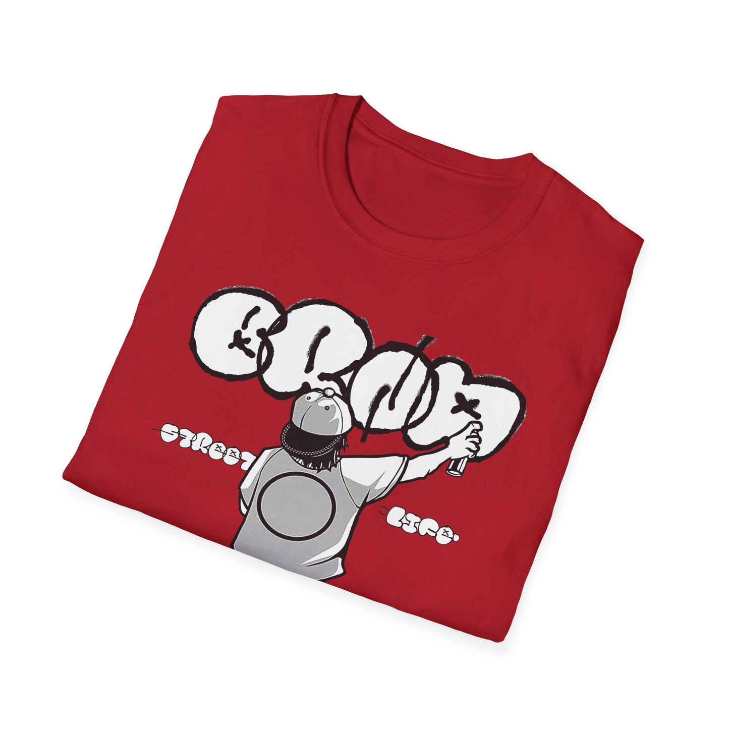 Skateboard Graffiti T-Shirt – Unisex Softstyle Tee for Streetwear Fans