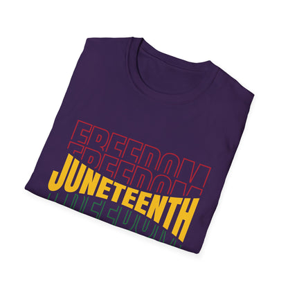 Juneteenth Freedom T-Shirt, Unisex Softstyle Tee, Celebrate Freedom, African American History, Independence Day Shirt, Gift for Activists