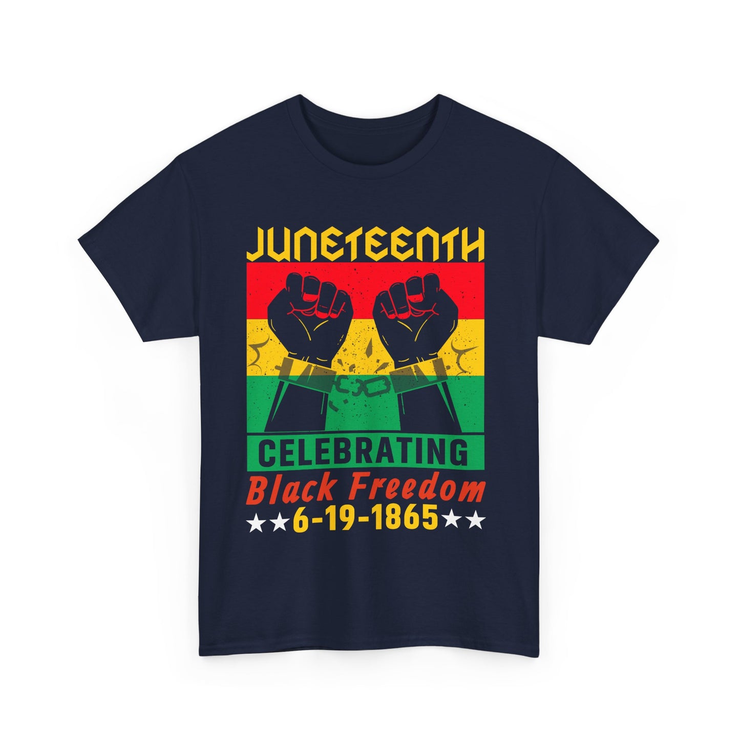 Juneteenth Celebration Tee, Unisex Cotton Shirt, Black Freedom T-Shirt, 6-19-1865 Heritage Top, Summer Festival Apparel, History Shirt