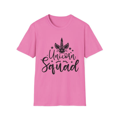 Unisex Softstyle T-Shirt - Unicorn Squad Tee for Magical Friends