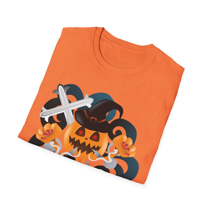 Halloween Pumpkin Graphic Tee, Unisex T-Shirt, Fall Fashion, Spooky Season Shirt, Trick or Treat Apparel, Casual Halloween Outfit