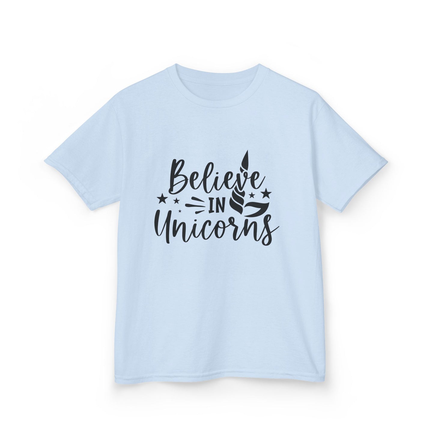Believe in Unicorns Kids T-Shirt - Inspirational Cotton Tee for Dreamers