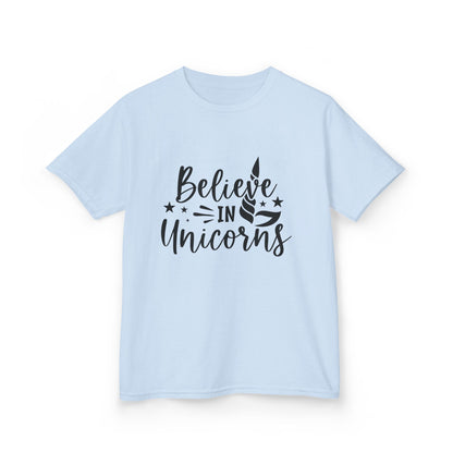 Believe in Unicorns Kids T-Shirt - Inspirational Cotton Tee for Dreamers