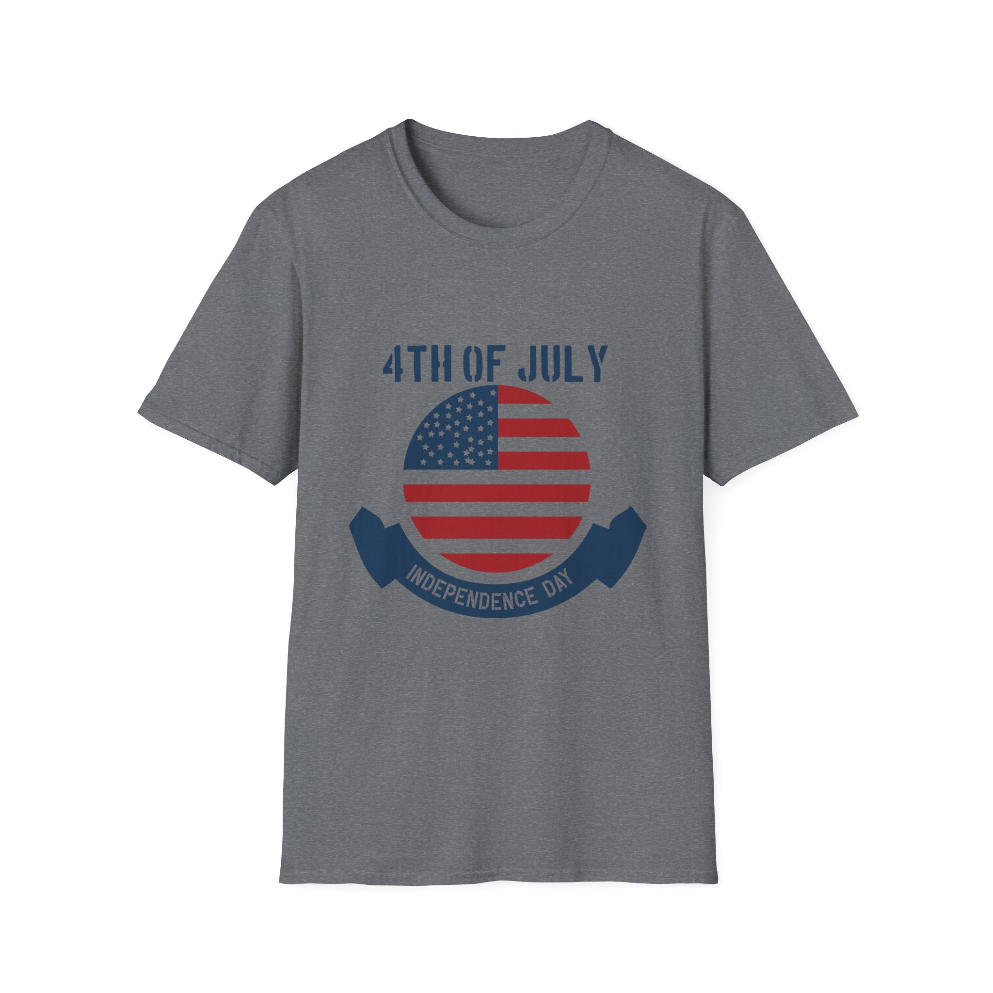 4th of July Unisex Softstyle T-Shirt, Independence Day Tee, Patriotic Shirt, July 4th Celebration Apparel, Summer BBQ Top
