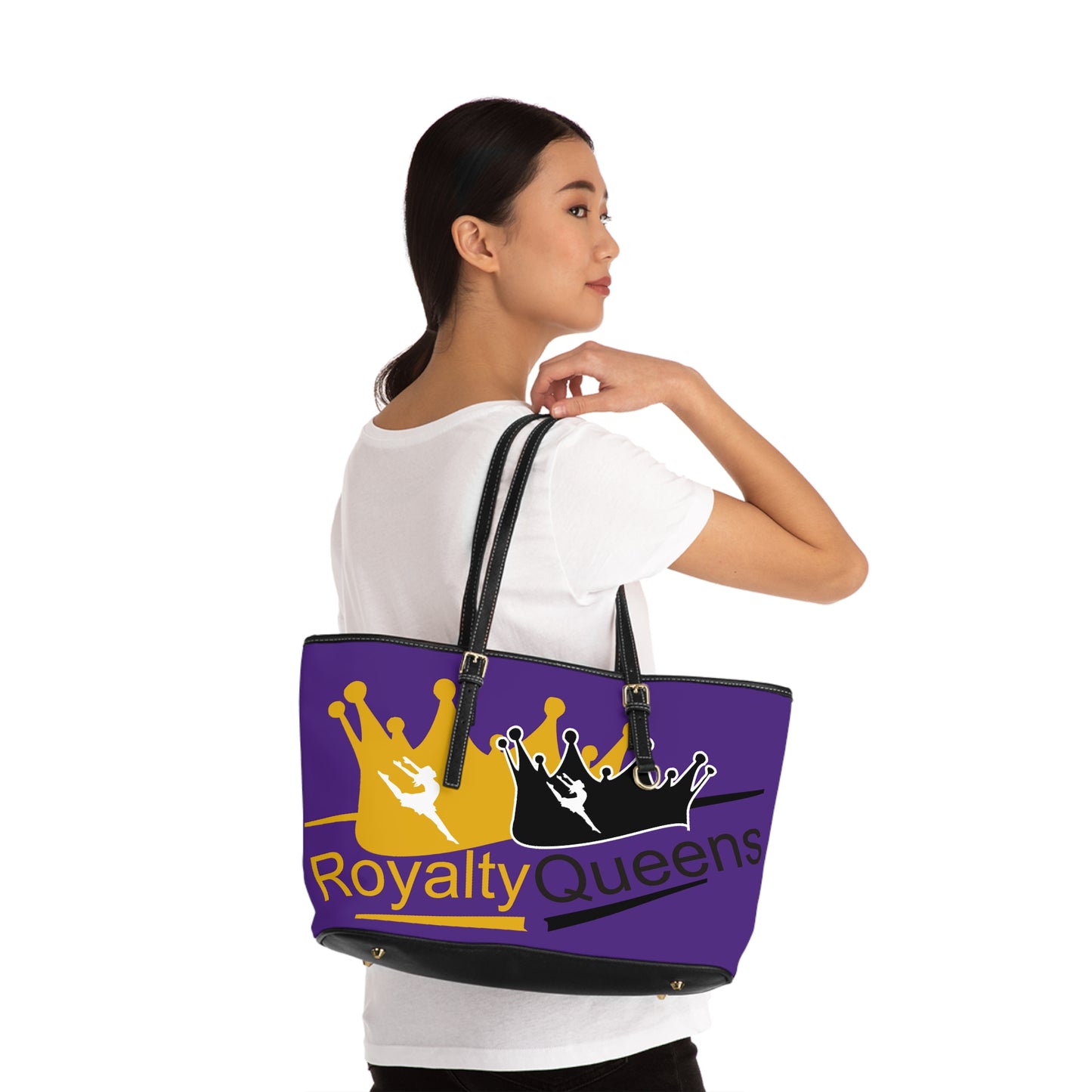 Royalty Queens PU Leather Shoulder Bag | Stylish Tote for Colorful Outings, Gifts for Queens, Fashion Accessory, Daily Use Bag