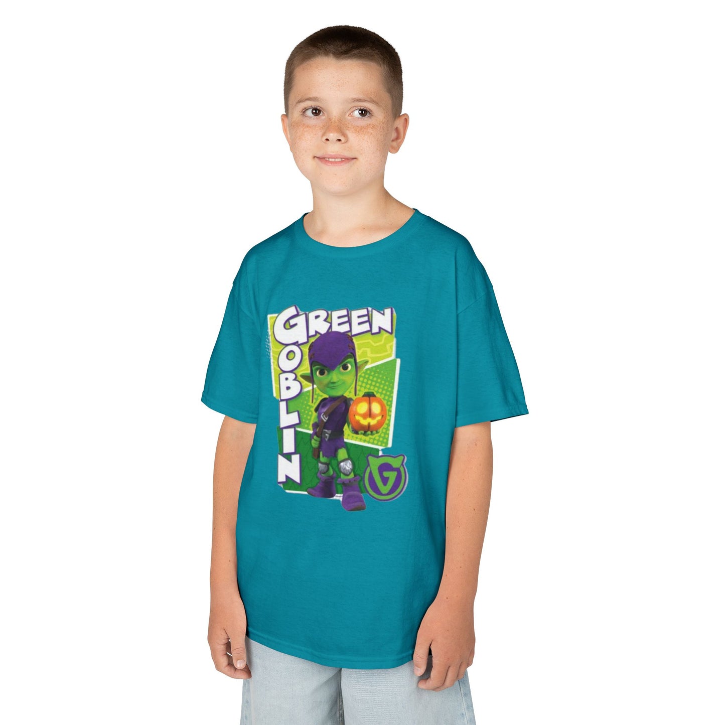 Kids Green Goblin Tee - Fun Halloween T-Shirt for Kids