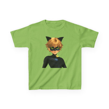 Kids Cat Superhero Tee, Cartoon Shirt, Children's Birthday Gift, Fun Playwear, Gift for Kids, Cat Lover Gift