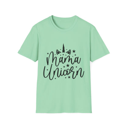 Mama Unicorn Unisex Softstyle T-Shirt - Fun & Stylish Gift for Moms