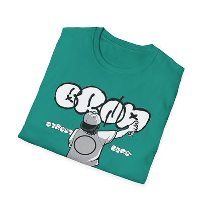 Skateboard Graffiti T-Shirt – Unisex Softstyle Tee for Streetwear Fans