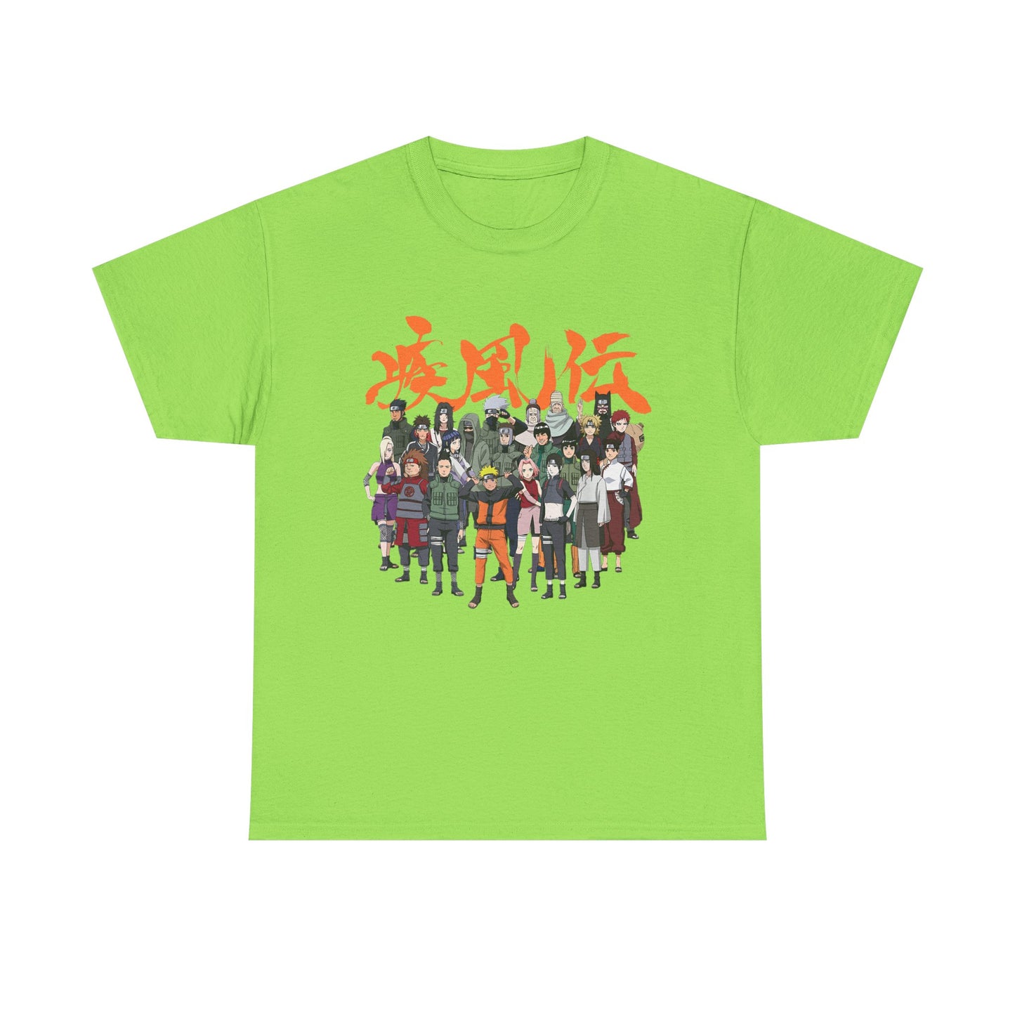 Anime Heroes Unisex Heavy Cotton Tee - Perfect for Fans and Casual Wear