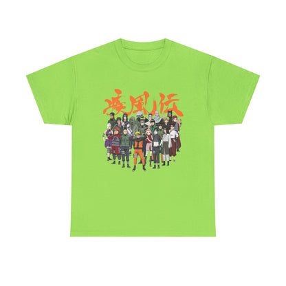 Anime Heroes Unisex Heavy Cotton Tee - Perfect for Fans and Casual Wear