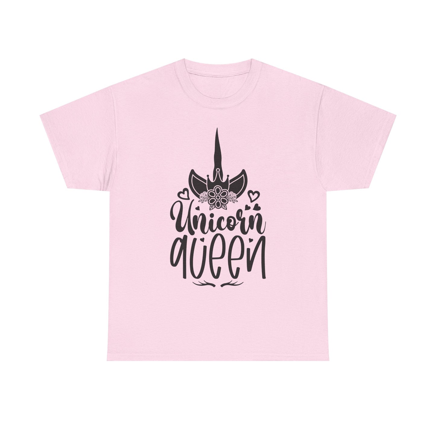 Unicorn Queen Unisex Heavy Cotton Tee - Fun and Playful Graphic T-Shirt for Unicorn Lovers