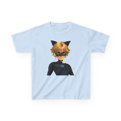 Kids Cat Superhero Tee, Cartoon Shirt, Children's Birthday Gift, Fun Playwear, Gift for Kids, Cat Lover Gift