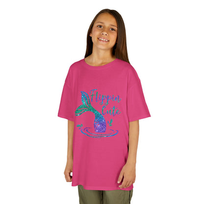 Flippin Cute Kids Tee - Colorful Whale Design for Fun-loving Children