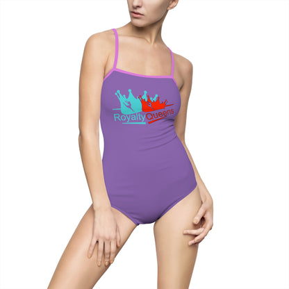 Royalty Queens Women's One-Piece Swimsuit, Summer Swimwear, Beachwear, Pool Party Outfit, Vacation Essential, Swim Fashion