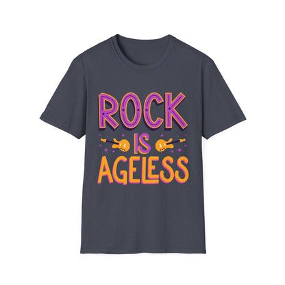 Rock is Ageless T-Shirt | Unisex Softstyle Tee for Music Lovers, Festival Wear, Gift for Musicians, Retro Apparel