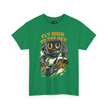 Fly High Graphic Tee, Unisex Cotton T-Shirt, Casual Streetwear, Gift for Him/Her, Fun Summer Tee, Trendy Outdoor Shirt