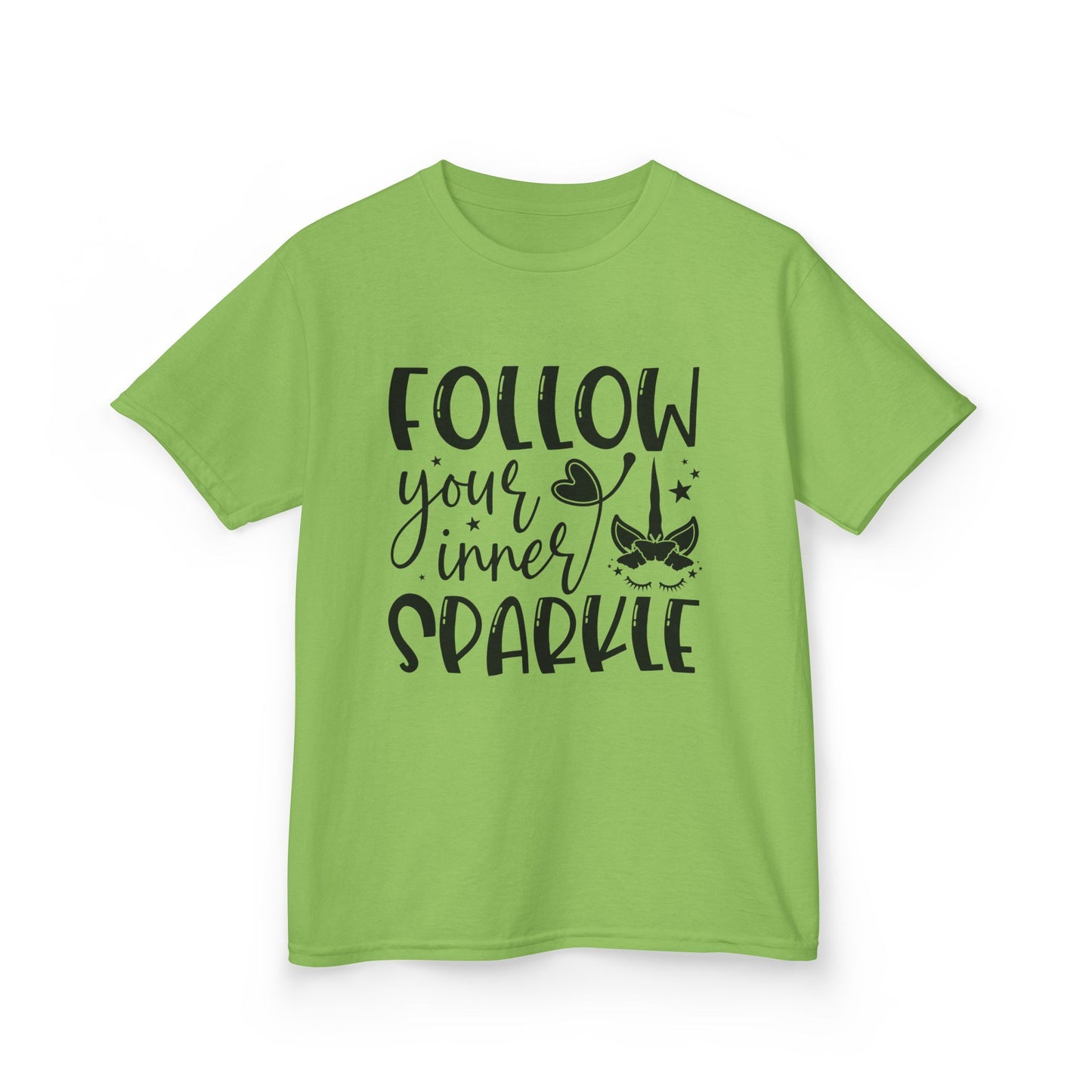 Kids 'Follow Your Inner Sparkle' Tee - Fun Cotton Shirt for Creative Kids