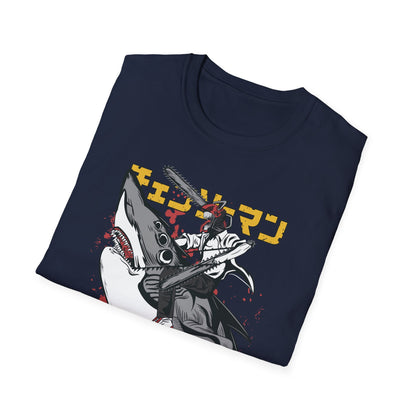Unisex Softstyle T-Shirt with Unique Design, Cool Graphic Tee, Casual Wear, Gift for Anime Fans, Daily Comfort