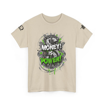 Money Power Unisex Heavy Cotton Tee | Statement Shirt, Motivational Apparel, Gift for Him, Streetwear, Casual T-Shirt